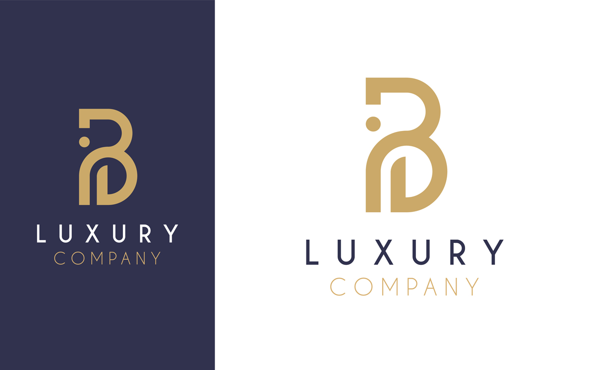 Luxury company. Expensive лого. Премиум вектор. B logo.