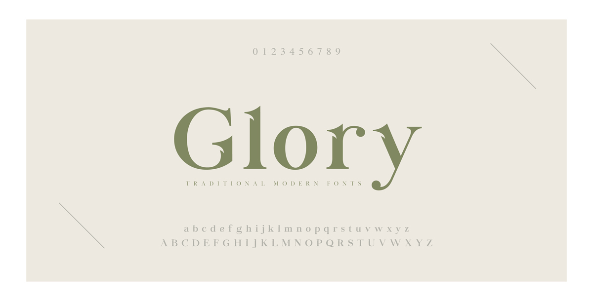 Serif and Sans Serif Typeface Designs