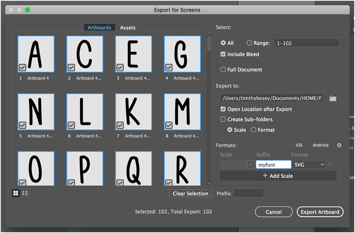 adobe illustrator download font type