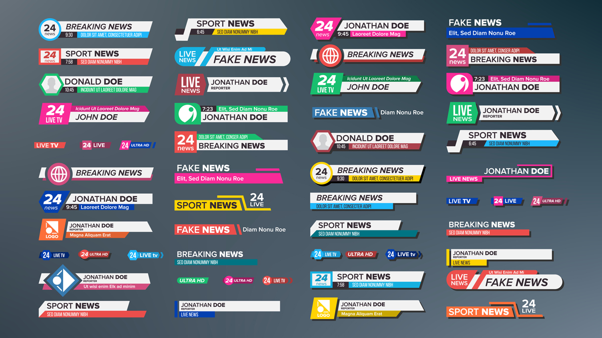 Lower Third Maker to Create Social Media and News Lower Thirds