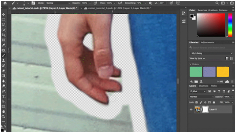 adobe photoshop cut out image along line