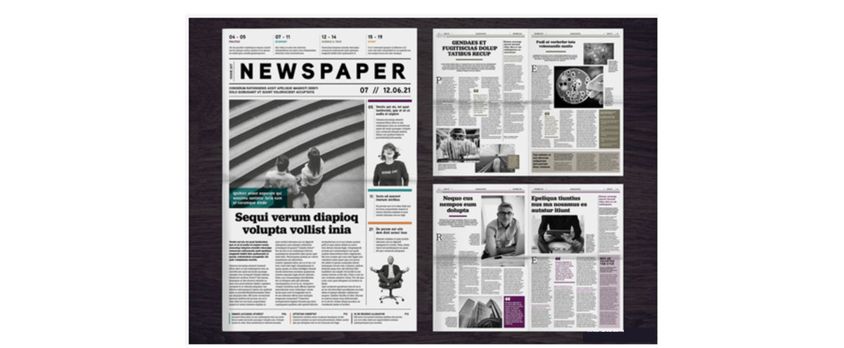 newsletter newspaper templates illustrator free