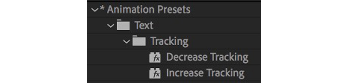Text Animation Presets in After Effects