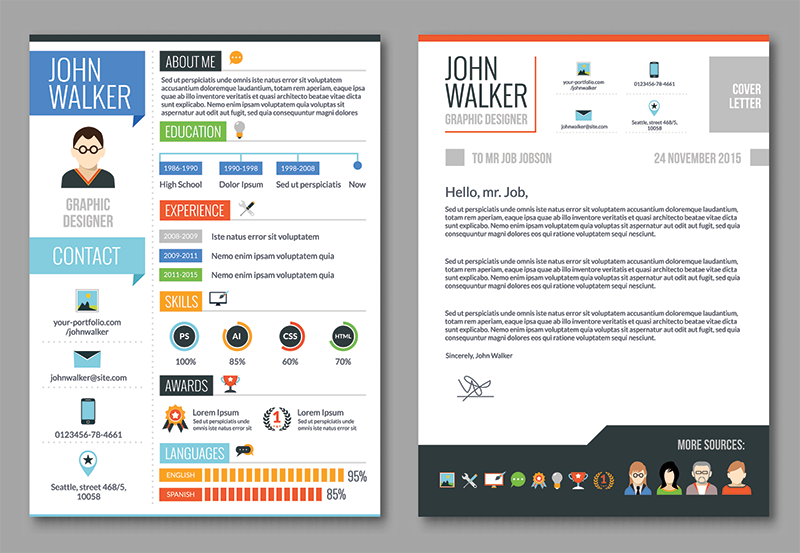 Creative Visual Resume Example