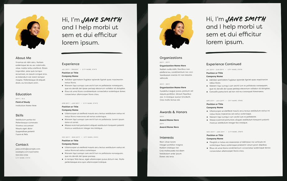 College Student Resume Templates To Help You Snag That Job Make It With Adobe Creative Cloud
